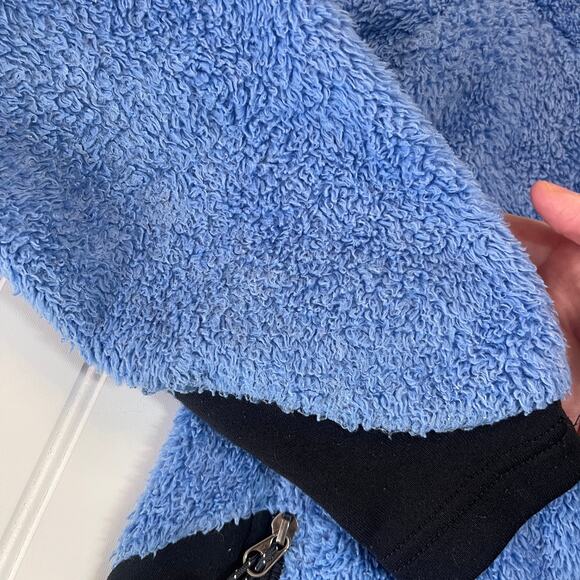 Vintage Mountain Hardwear Polartec High Loft Fleece Jacket Blue Womens Medium - Picture 4 of 10